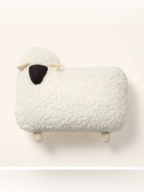 Woolrich Other - 🐑 NEW Woolrich x Target Sheep Shaped Decorative Throw Pillow Cream 15”x 20”